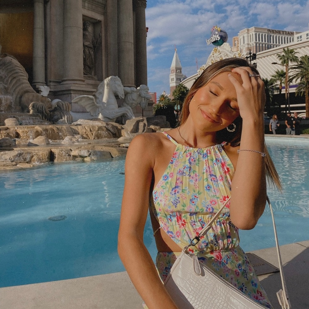 Beginning Boutique Yellow Floral Dress